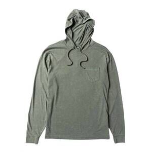 NEW VISSLA men's solid sets knit pullover hoodie in rifle